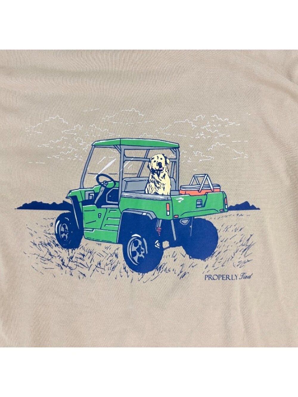 Properly Tied Boys M 10 12 Dog Long Sleeve Graphic Pocket T-Shirt